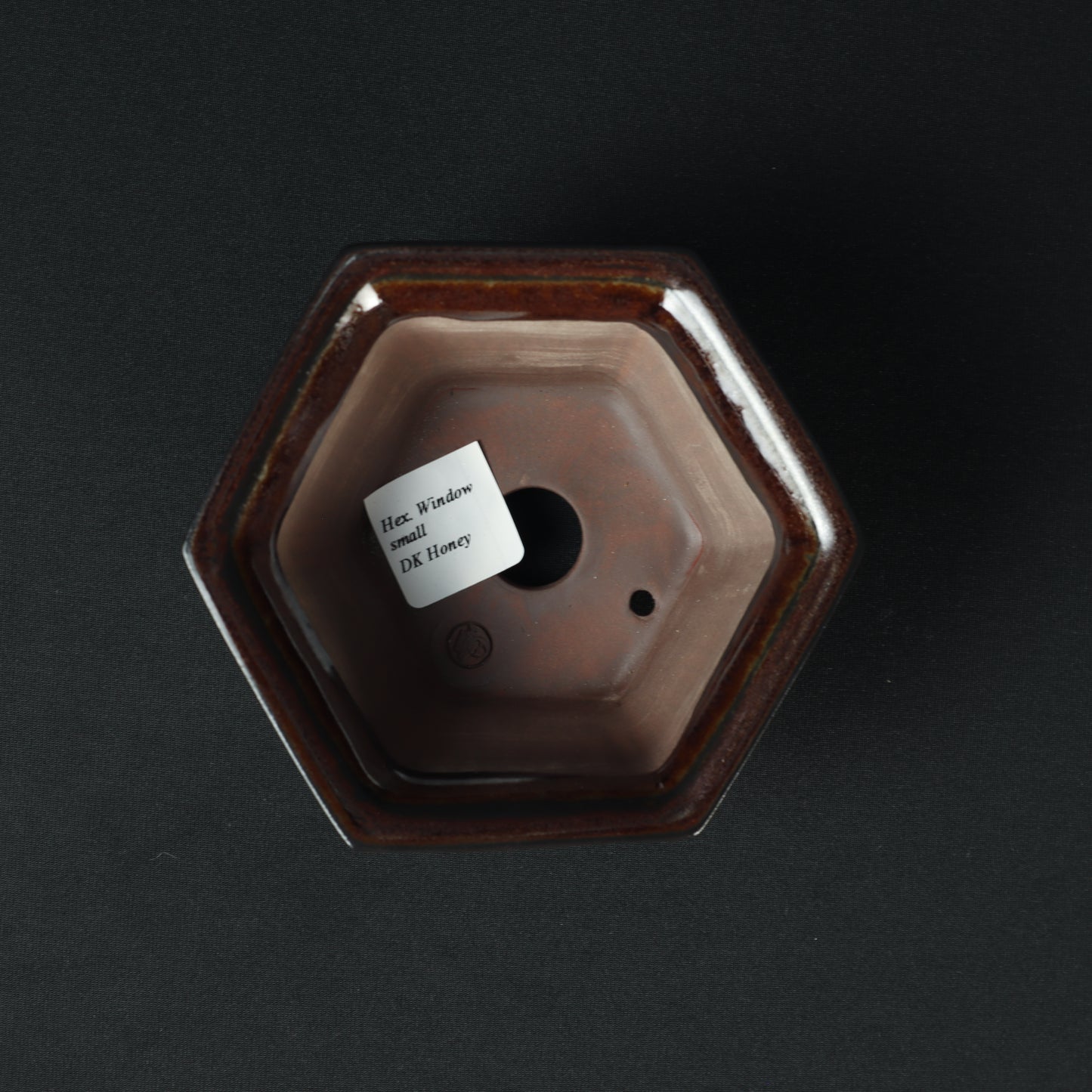 Hex Window Small Dark Honey