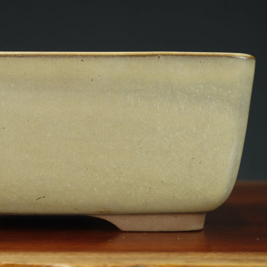 Rectangle Glazed Bonsai Pot - Japanese Production