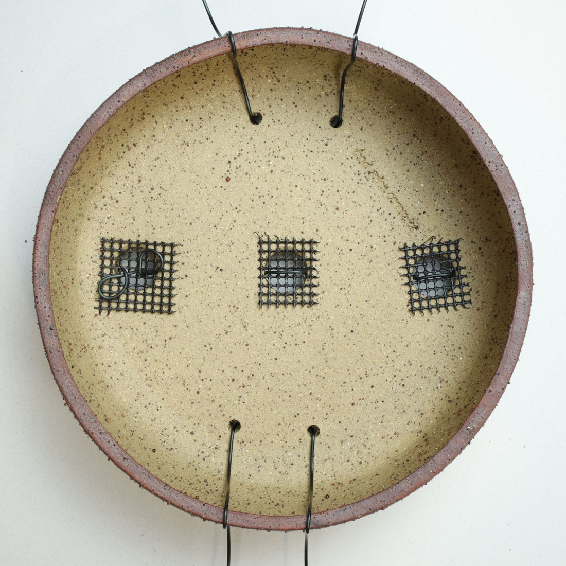 bonsai pot prepared for planting
