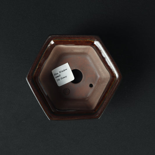 Hex Window Small Dark Honey