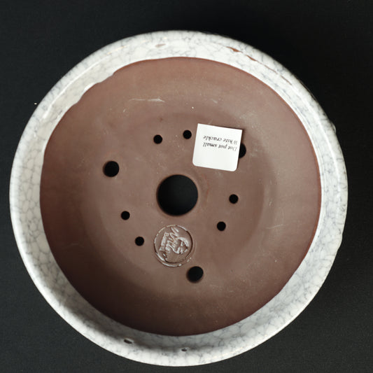 Dot Pot Small White Crackle