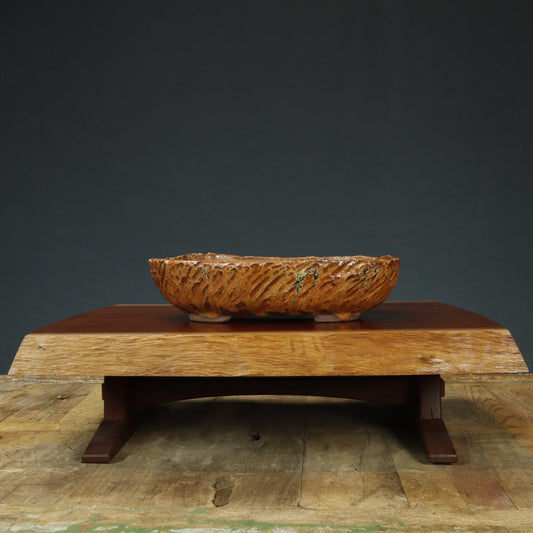Marg Fenn Textured Glazed Oval Pot