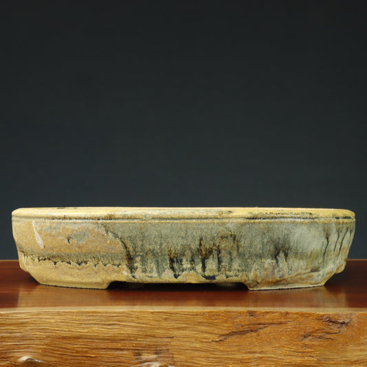 Oval Hand Made Bonsai Pot - Penny Davis #1