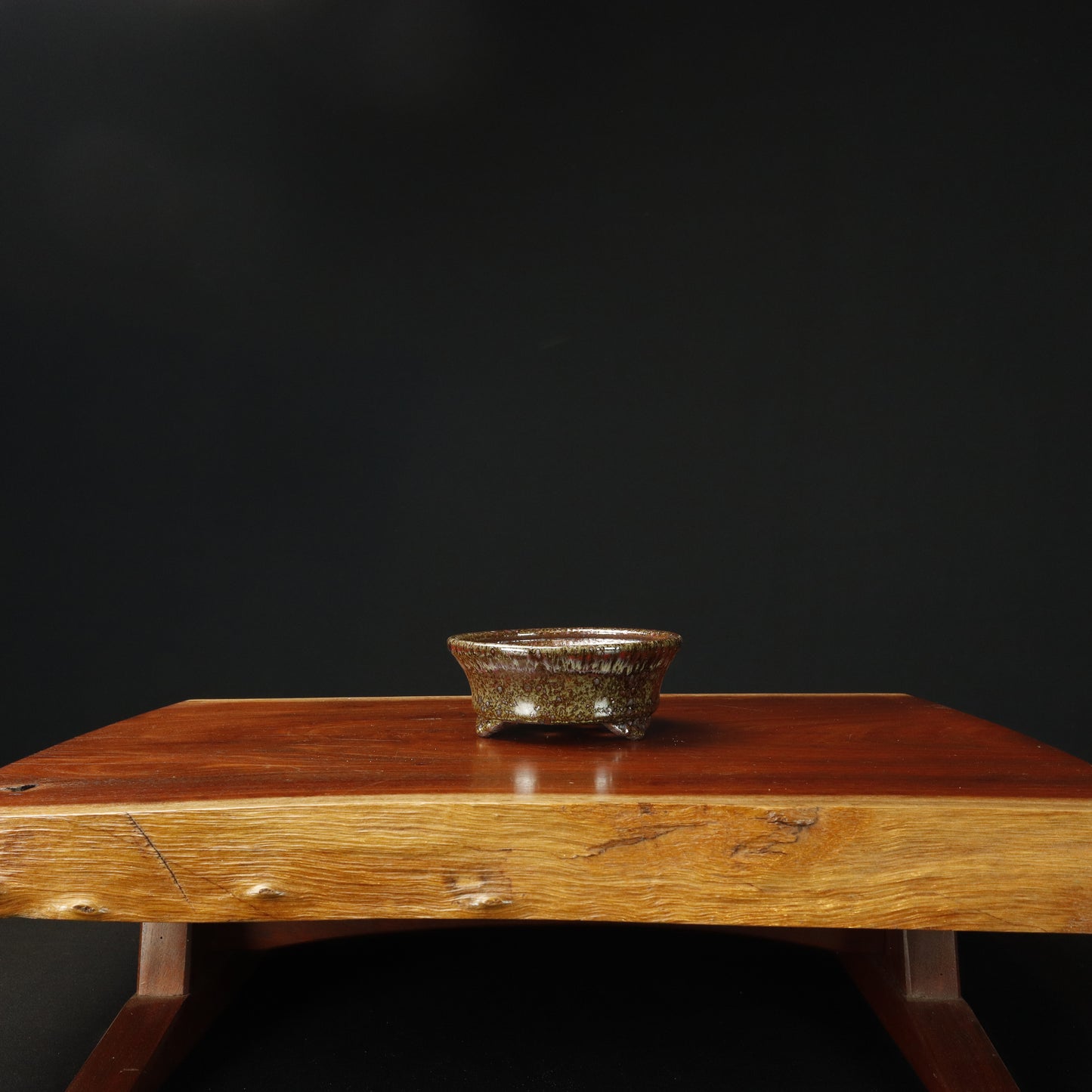 Glazed Round Bonsai Pot - Unknown Maker