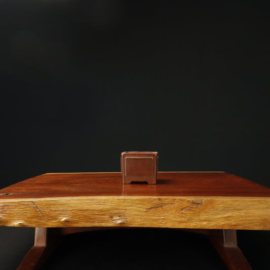 Small Bronze Wash Square Bonsai Pot