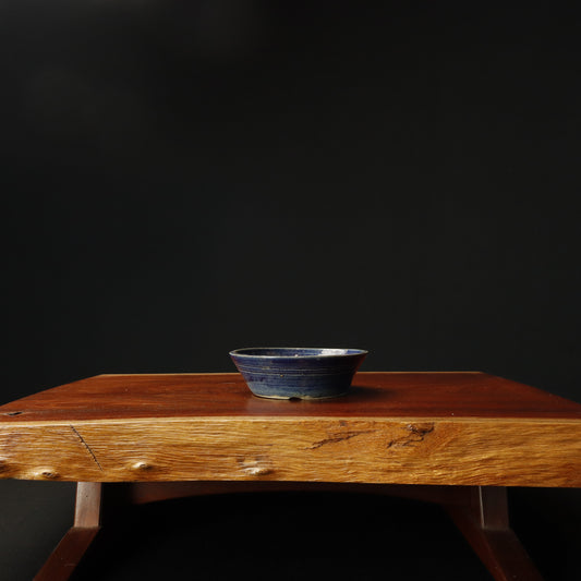 Denise Allen Round Washed Glazed Bonsai Pot