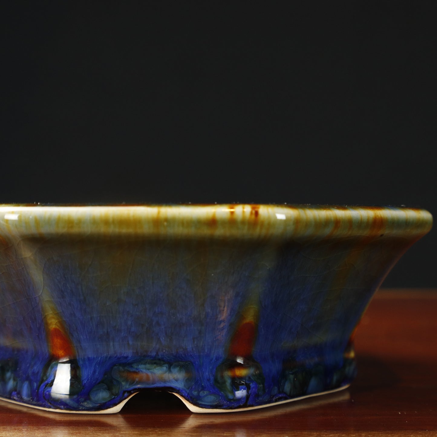 Chinese Production Glazed Hex Pot