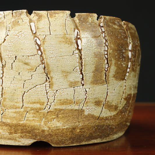Denise Allen Round Crackle Edge Pot - USED