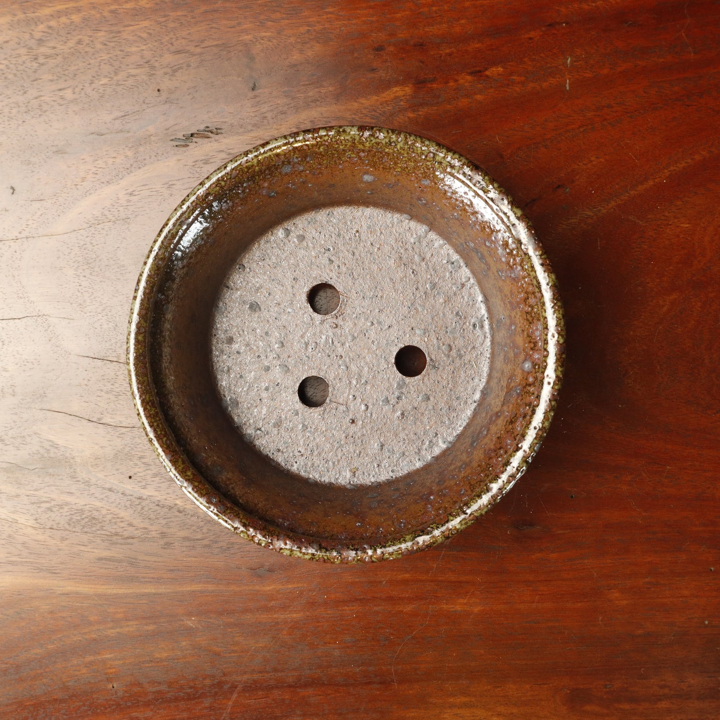 Glazed Round Bonsai Pot - Unknown Maker