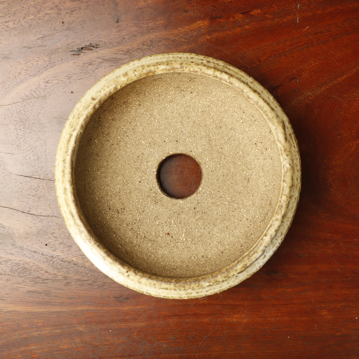 Tracy Francis Round Glazed Bonsai Pot
