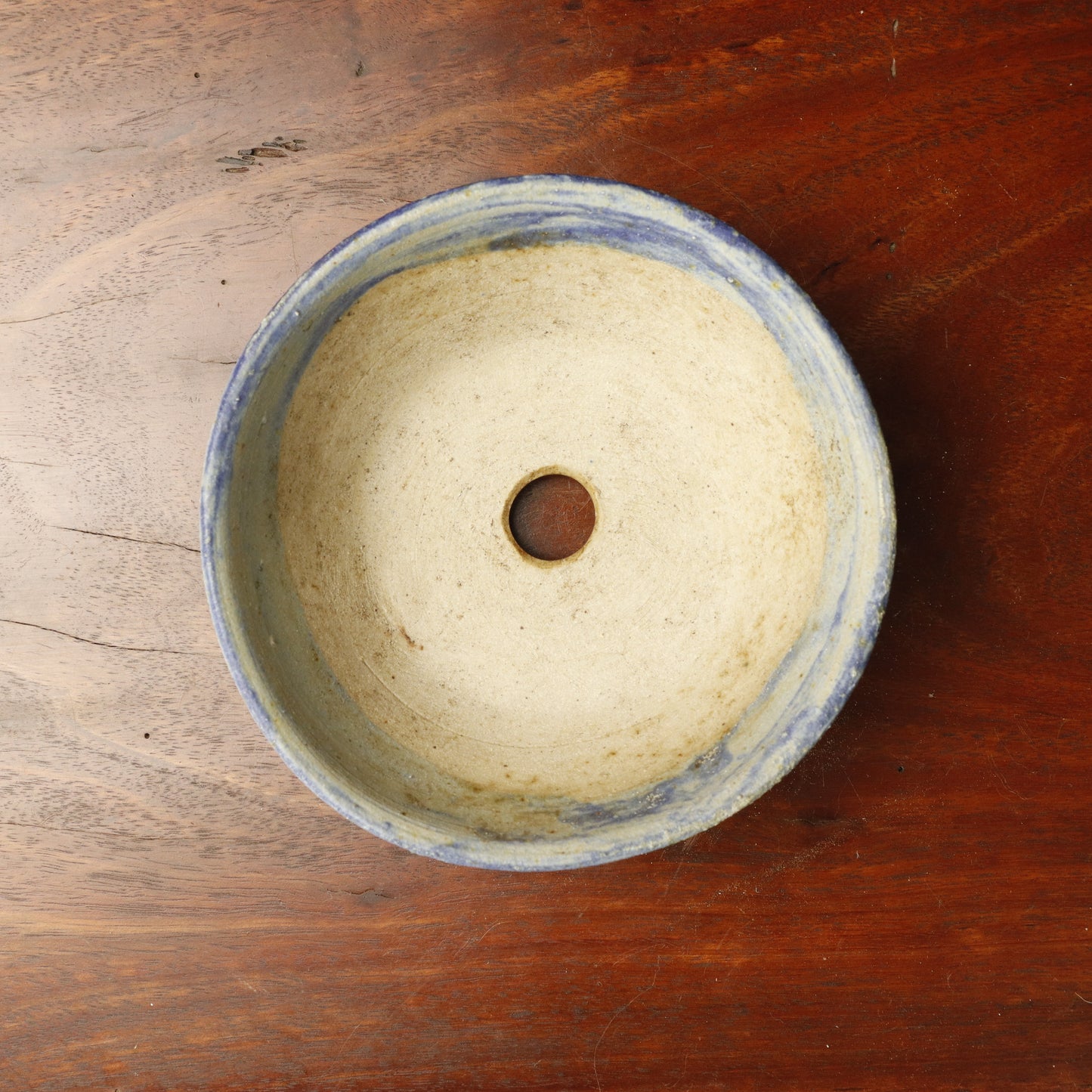 Marg Fenn Round Glazed Bonsai Pot