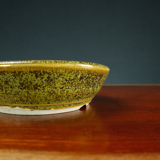 Denise Allen Glazed Round Bonsai Pot - USED