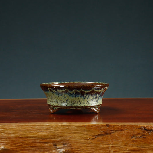 Round Glazed Pot - Unknown Maker