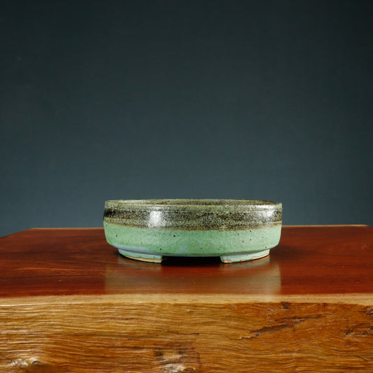 Glazed Oval Bonsai Pot - Unknown Maker