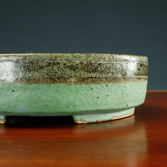 Glazed Oval Bonsai Pot - Unknown Maker
