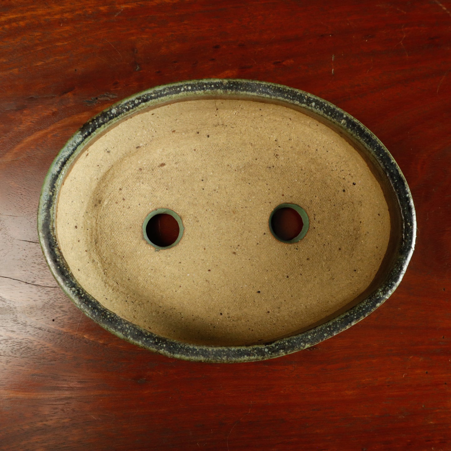 Glazed Oval Bonsai Pot - Unknown Maker