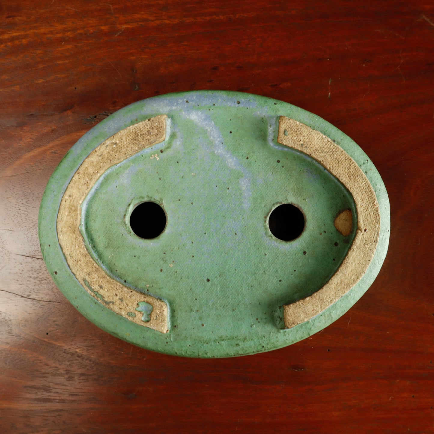 Glazed Oval Bonsai Pot - Unknown Maker