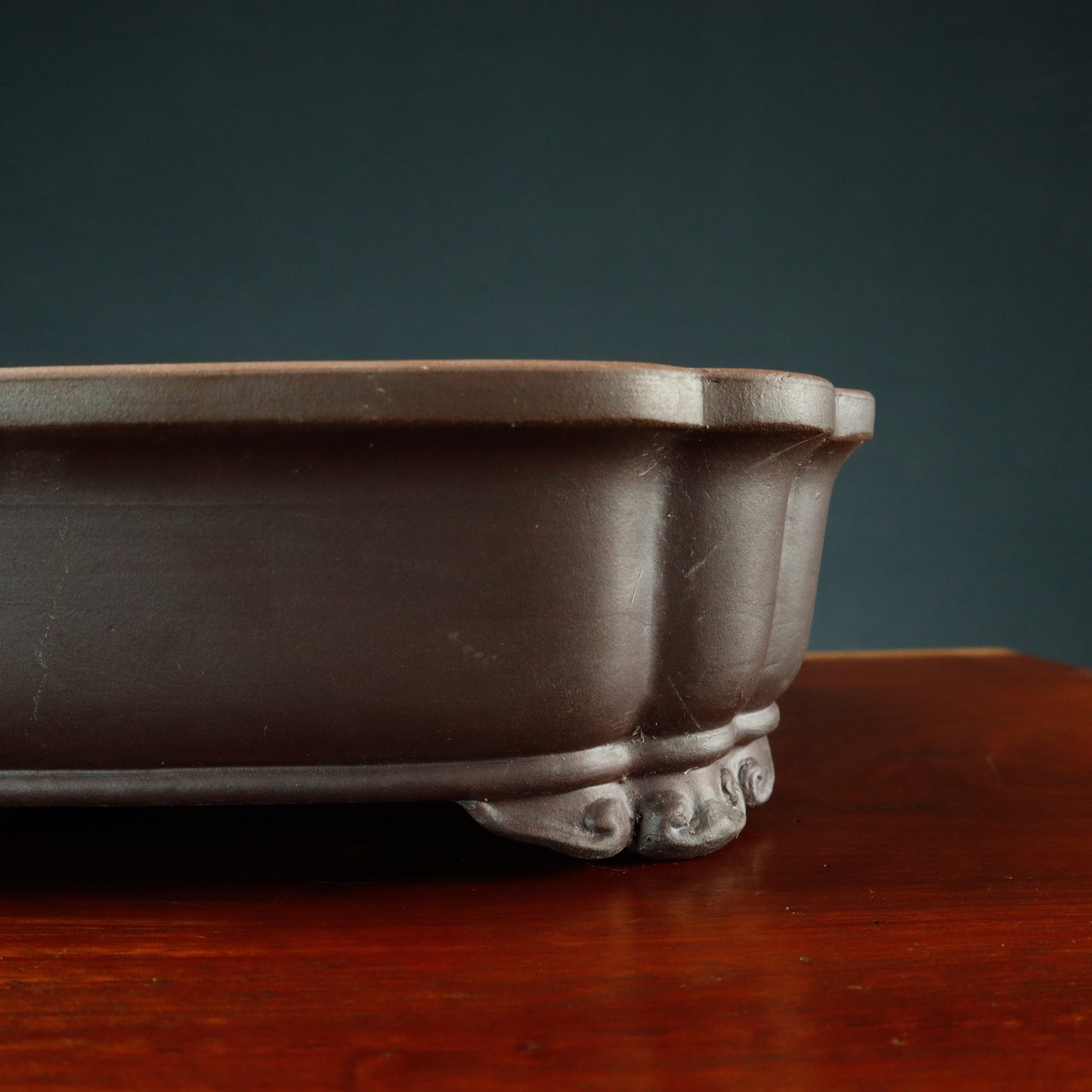 Vietnamese Lotus Style Rectangle Bonsai Pot