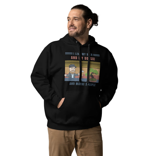 I Like Beer And Bonsai Hoodie
