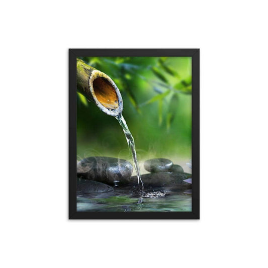 Bamboo Water Feature Print - Bonsai-En
