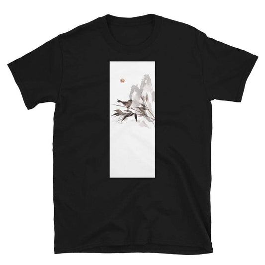 Bird On Bamboo Mountains T-Shirt - Bonsai-En