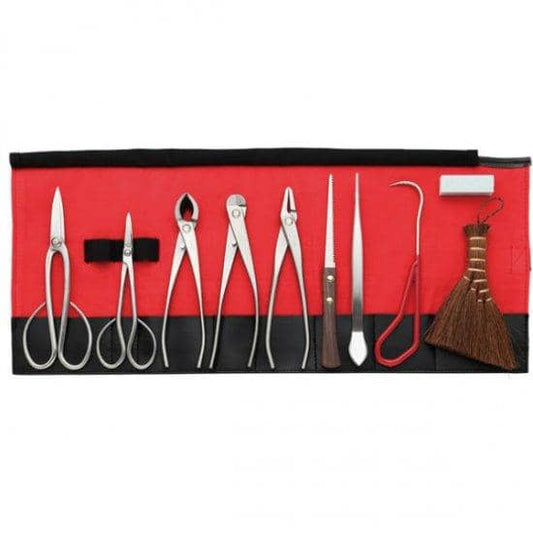 Kikuwa Bonsai Tool Kit 10 Piece Stainless Steel - Bonsai-En