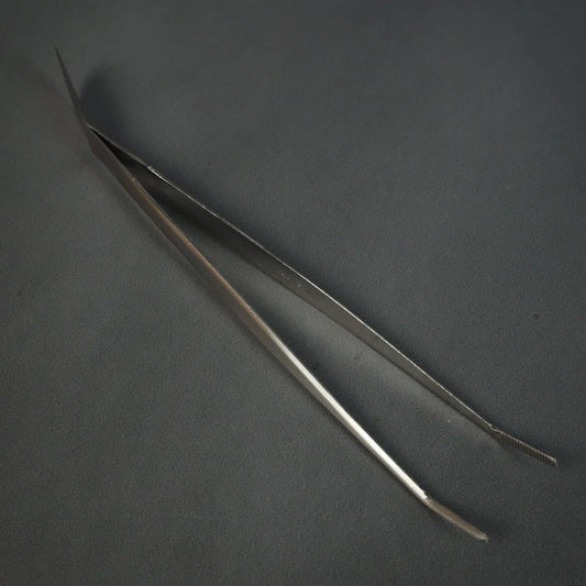 Kikuwa Professional Stainless Down Turned Tweezer / Spatula - Bonsai-En