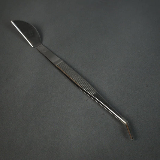 Kikuwa Stainless Down Turned Tweezer / Spatula - Bonsai-En