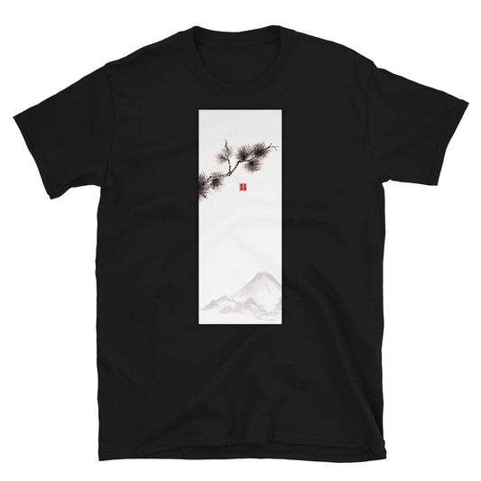 Pine Branch In Mountains T-Shirt - Bonsai-En